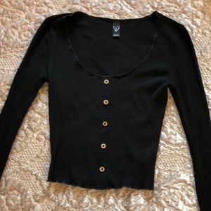 Windsor long sleeve crop top NWOT